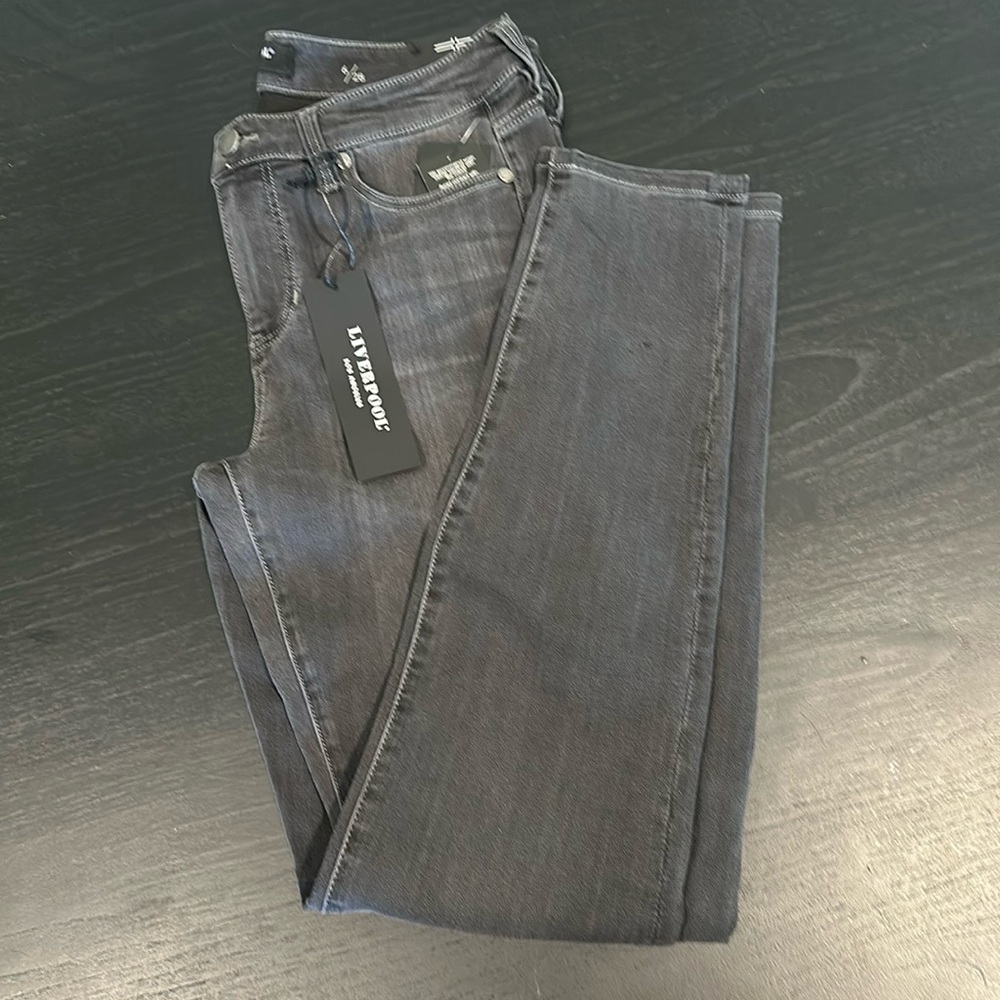 Black/grey Liverpool skinny jeans